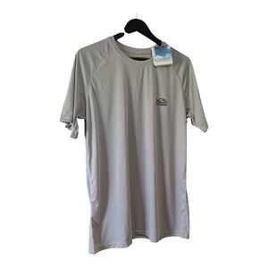 Willit Men's Swim Shirt Short Sleeve, Grey, Size M. New.